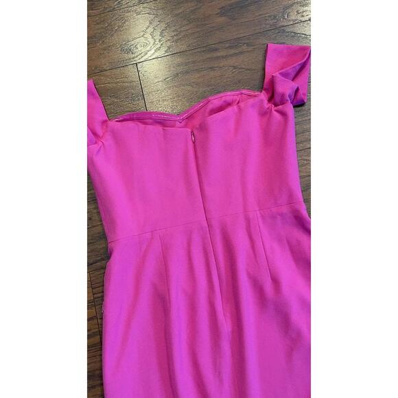 Dress The Population Bailey Off the Shoulder Bodycon Dress Pink Sz L Mrsp  $194